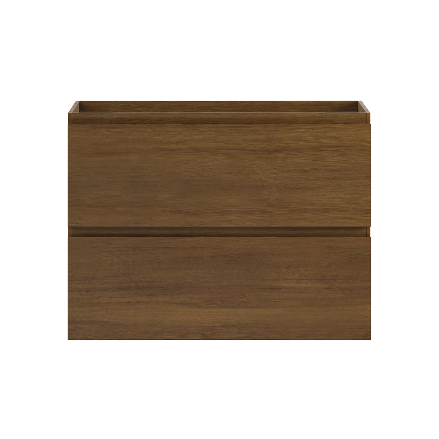 Swiss Madison, Liberte 30" Wall-Mounted Bathroom Vanity Cabinet without Top in Brown Oak