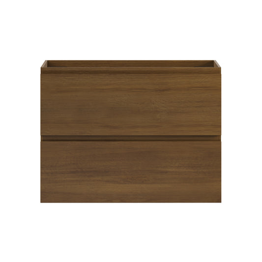 Swiss Madison, Liberte 30" Wall-Mounted Bathroom Vanity Cabinet without Top in Brown Oak