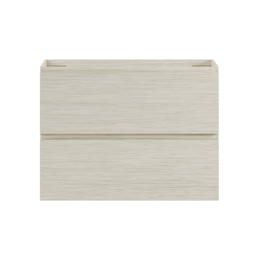 Swiss Madison, Liberte 30" Wall-Mounted Bathroom Vanity Cabinet without Top in White Oak