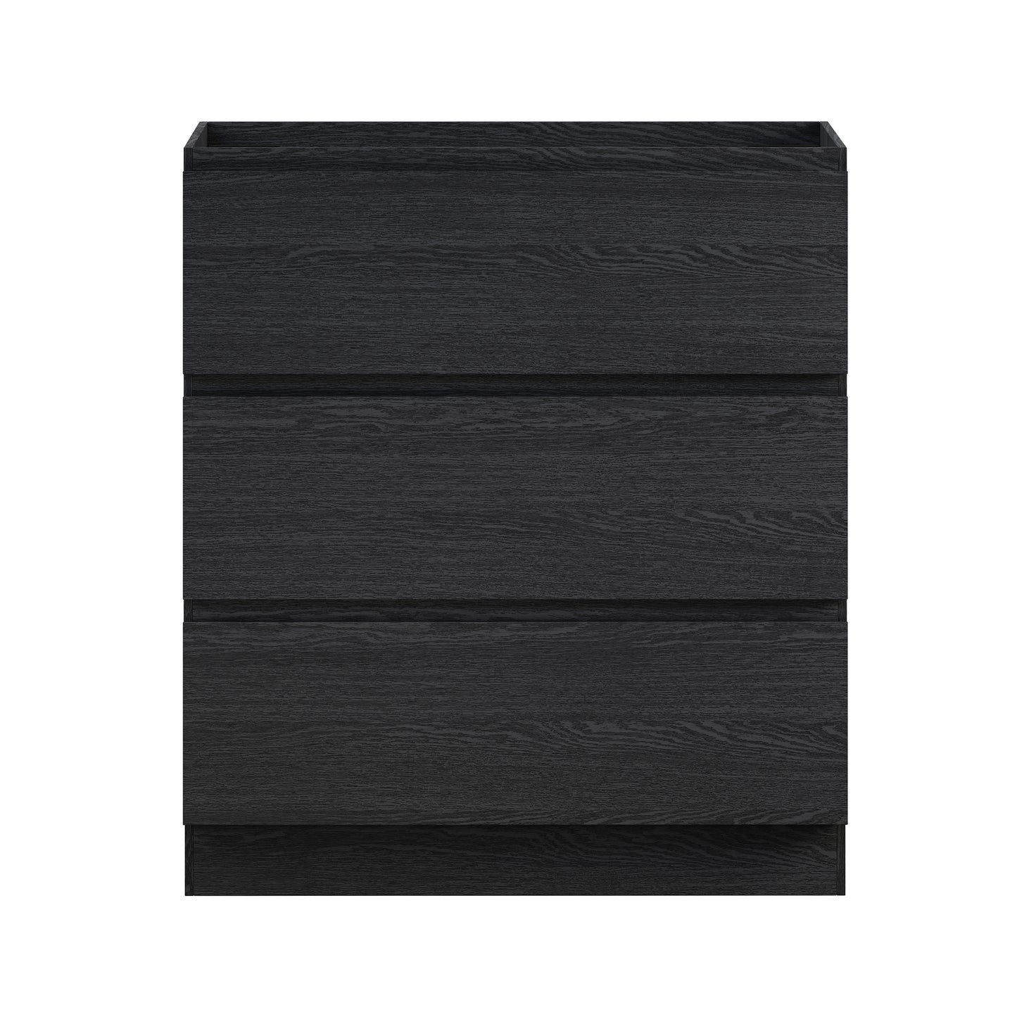 Swiss Madison, Liberte 30" Freestanding Bathroom Vanity Cabinet without Top in Black Oak