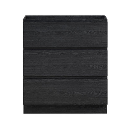 Swiss Madison, Liberte 30" Freestanding Bathroom Vanity Cabinet without Top in Black Oak