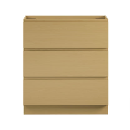 Swiss Madison, Liberte 30" Freestanding Bathroom Vanity Cabinet without Top in Natural Oak