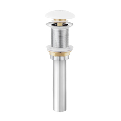 Swiss Madison, Ceramic Bathroom Sink Non-Overflow Pop Up Drain in Glossy White