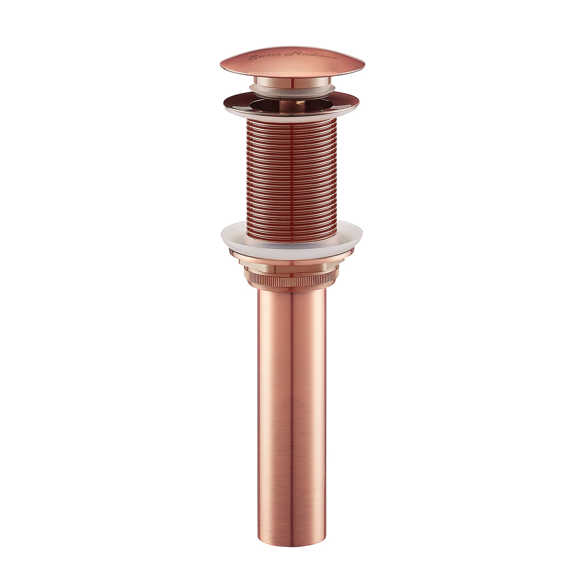 Swiss Madison Residential Non-Overflow Pop 1.75-inch bathroom vanity in Rose Gold