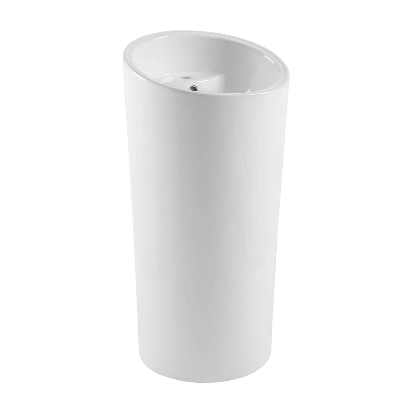 Swiss Madison, St. Tropez Circular One Piece Pedestal Sink