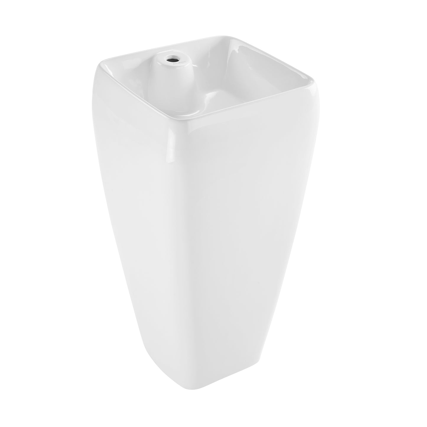 Swiss Madison, Carre One Piece Pedestal Sink