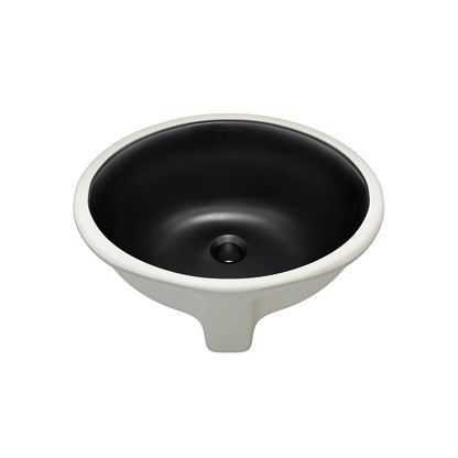Swiss Madison, Monaco 19" Ceramic Undermount Bathroom Sink in Matte Black
