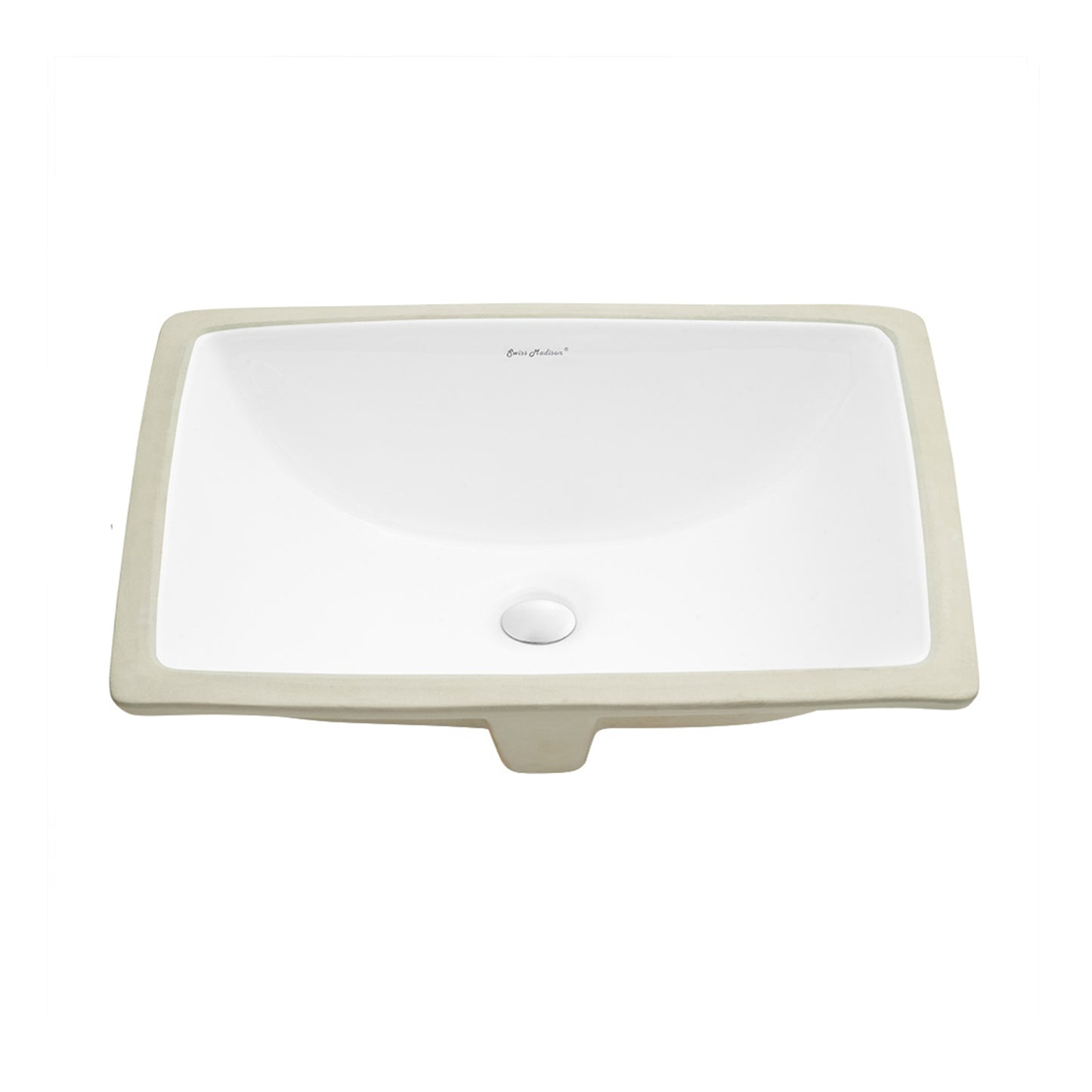 Swiss Madison, Plaisir 18.5 Rectangular Under-Mount Bathroom Sink