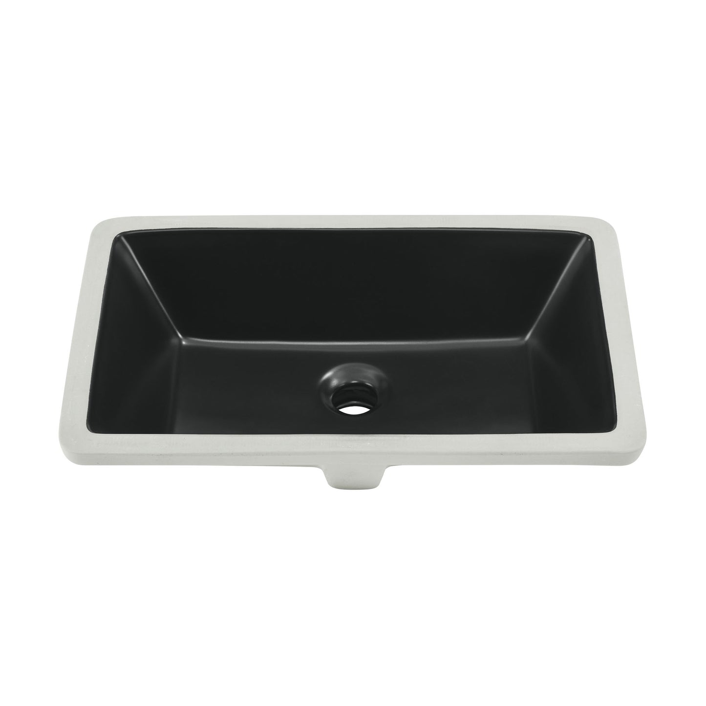 Swiss Madison, Voltaire 21" Rectangle Undermount Bathroom Sink in Matte Black