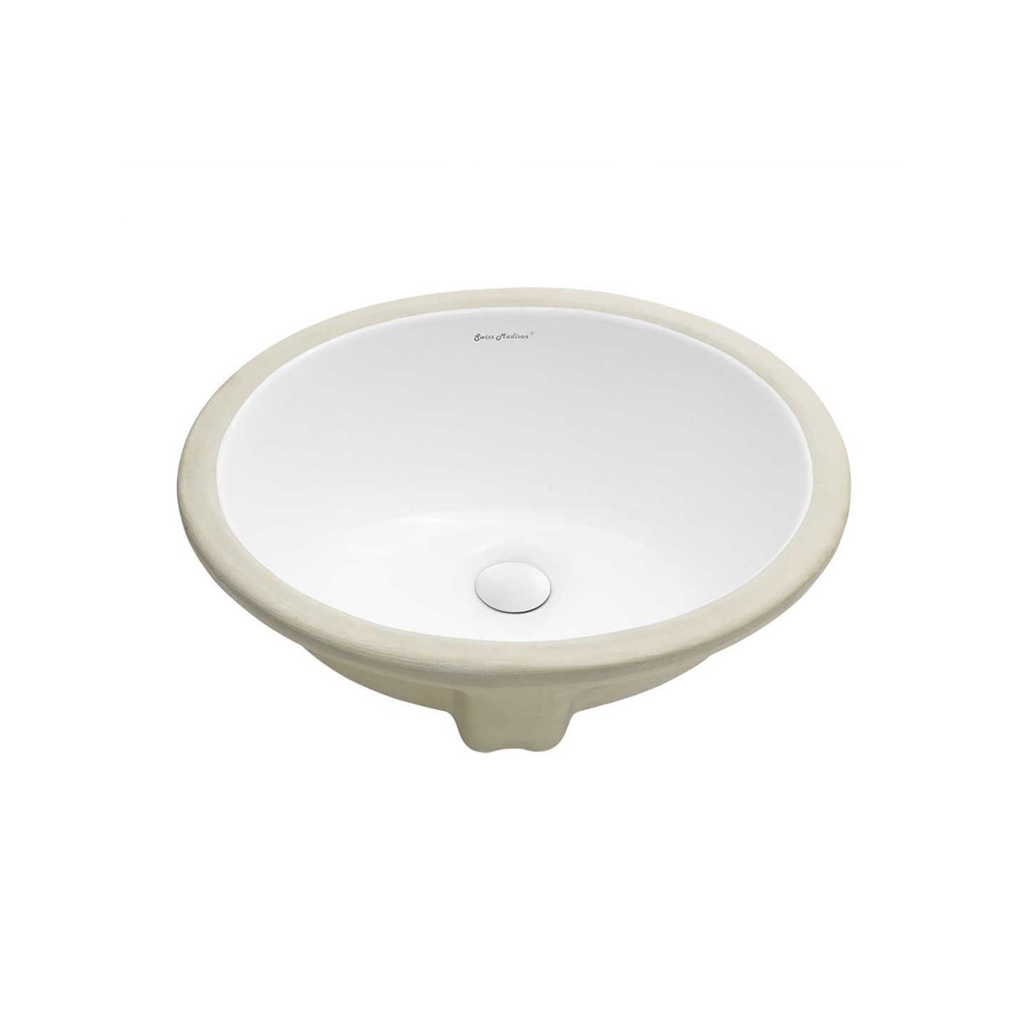 Swiss Madison, Plaisir 16.5 Oval Under-Mount Bathroom Sink