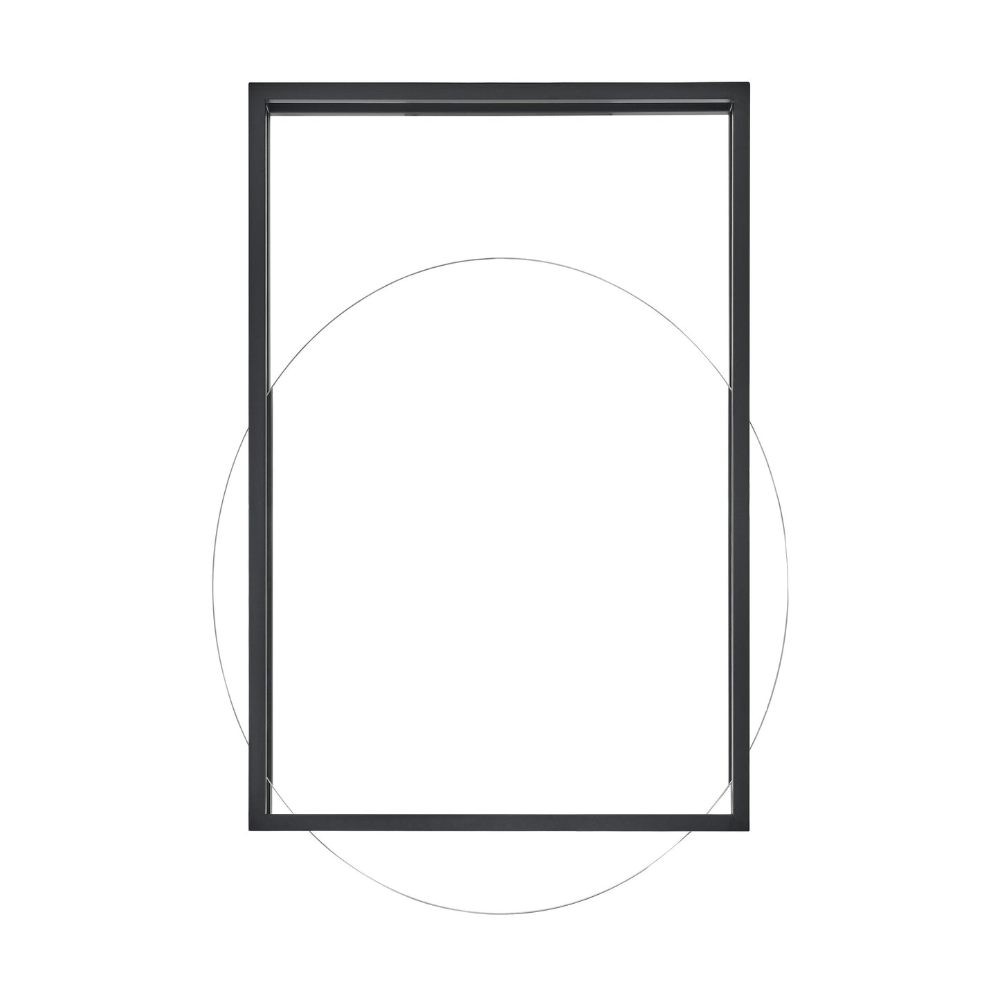 Swiss Madison, Pierre 35.5" Vanity Mirror in Matte Black
