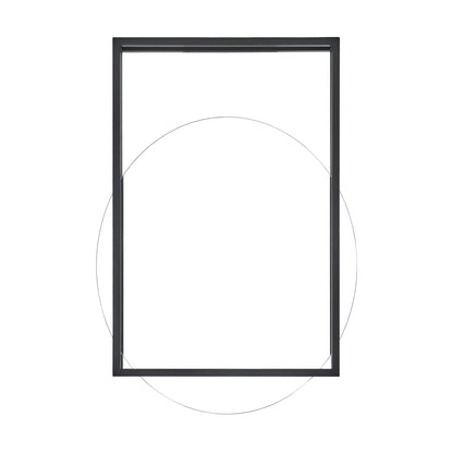 Swiss Madison, Pierre 35.5" Vanity Mirror in Matte Black