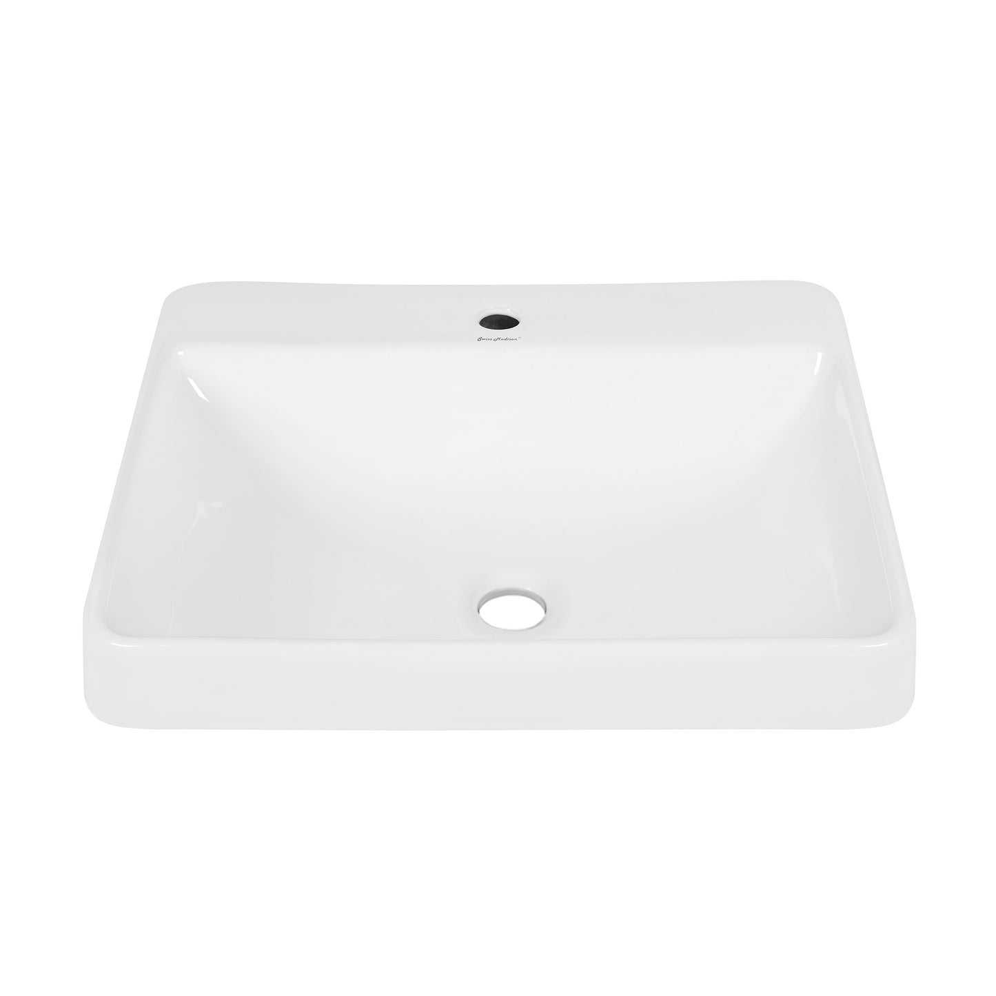 Swiss Madison, Carre Large Rectangle Vessel Sink