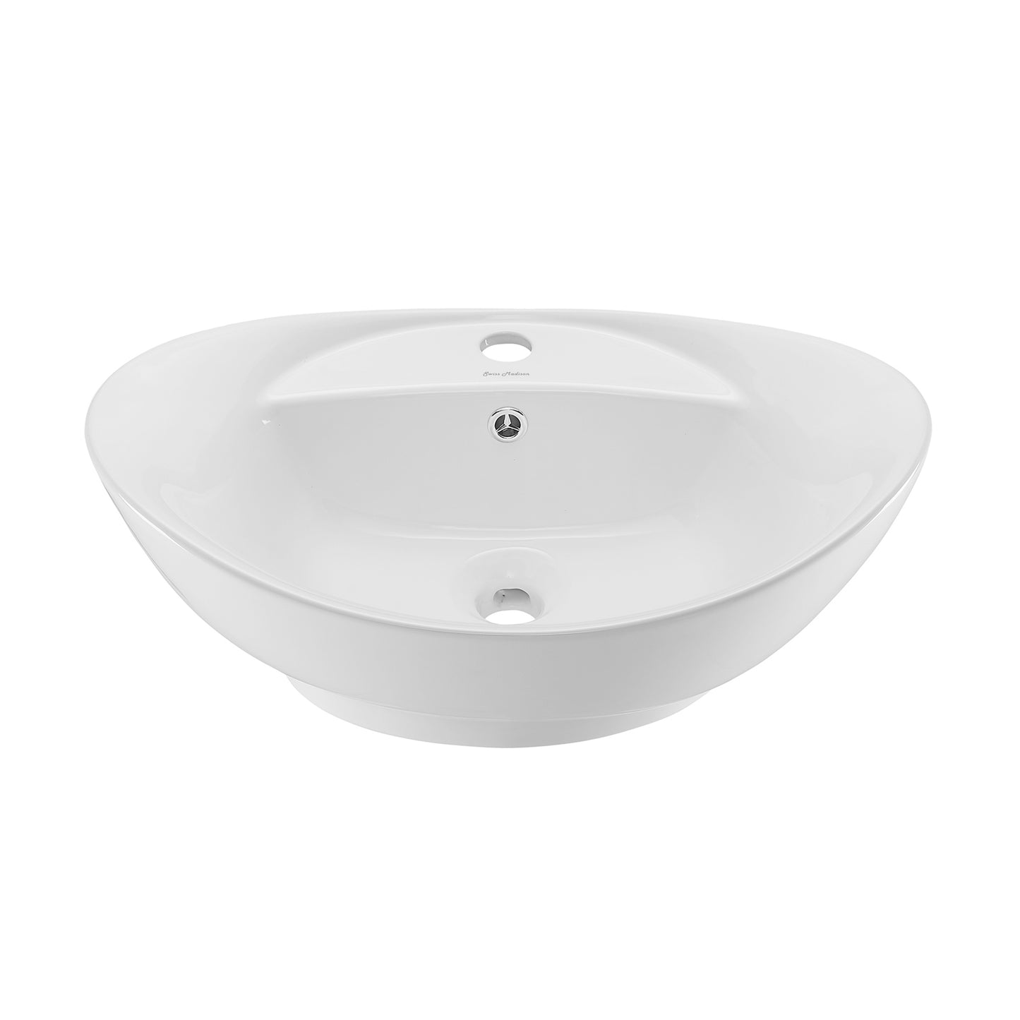 Swiss Madison, Ivy 23 Oval Ceramic Vessel Sink