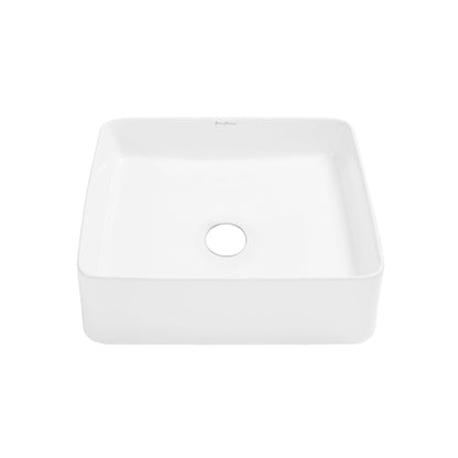 Swiss Madison, Concorde 15 Square Ceramic Vessel Sink