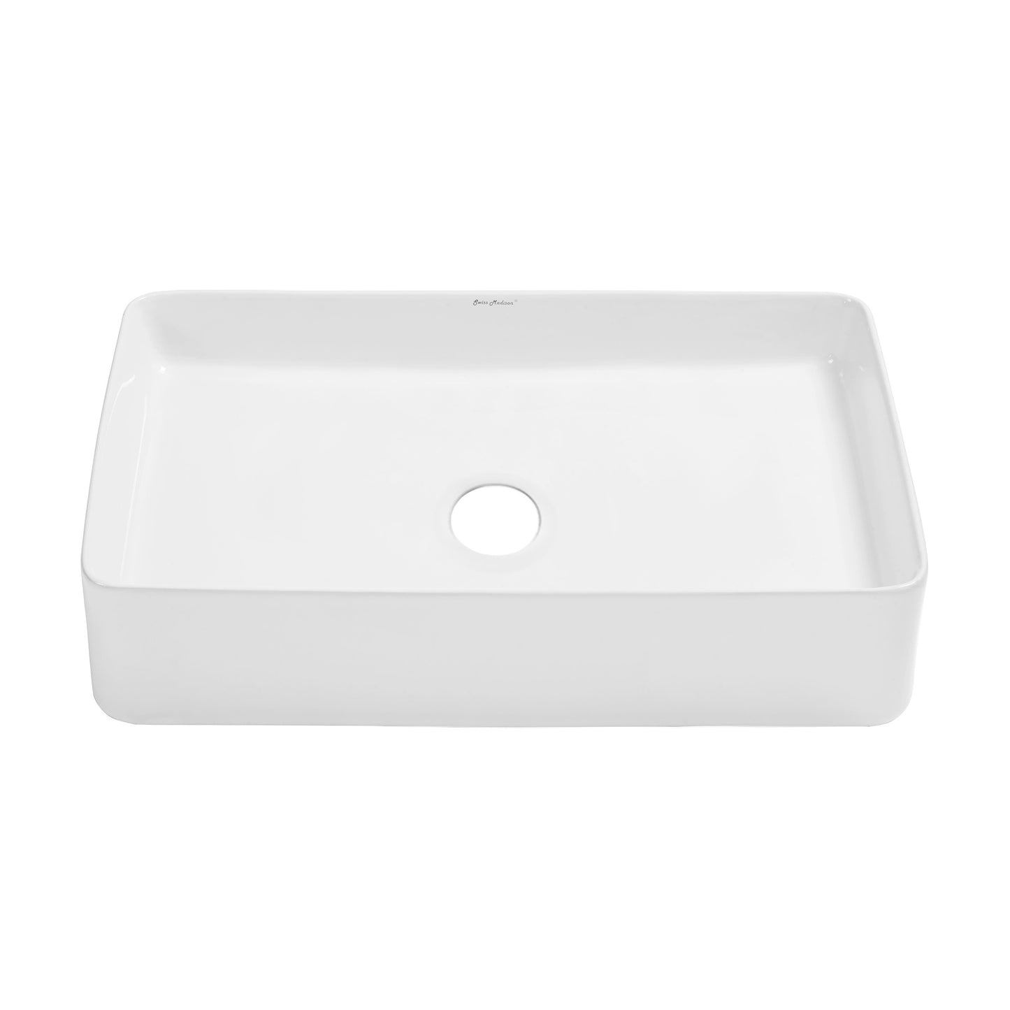 Swiss Madison, Concorde 24 Rectangle Ceramic Vessel Sink