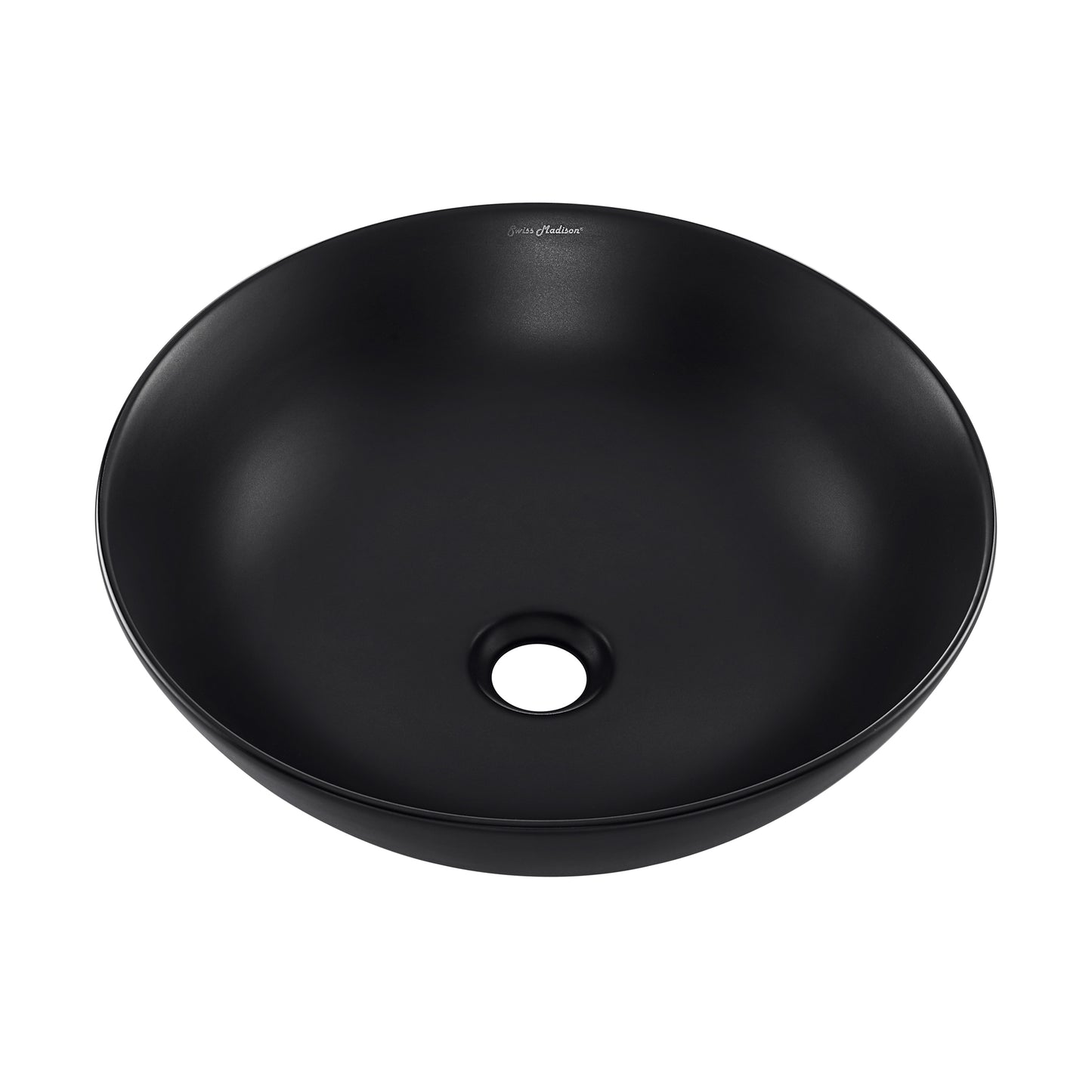 Swiss Madison, Classe 16 Color Ceramic Sink in Matte Black