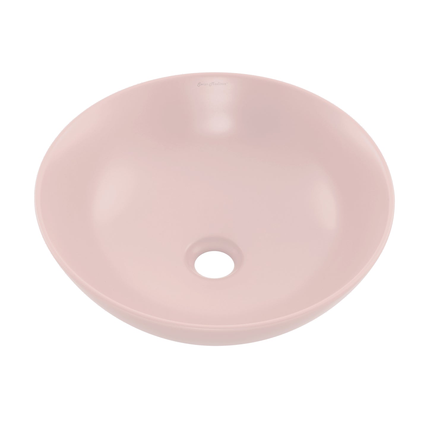 Swiss Madison, Classe 16 Color Ceramic Sink in Matte Pink