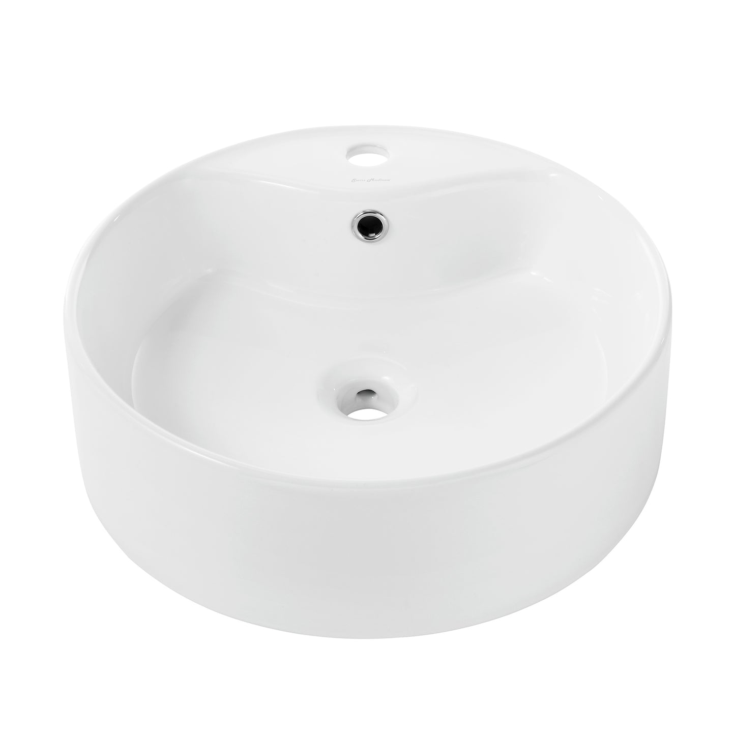 Swiss Madison, Monaco Round Vessel Sink with Faucet Mount