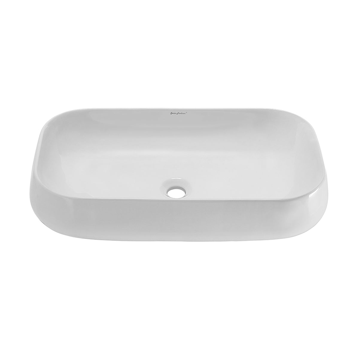 Swiss Madison, Chateau 28 Rectangle Ceramic Vessel Sink