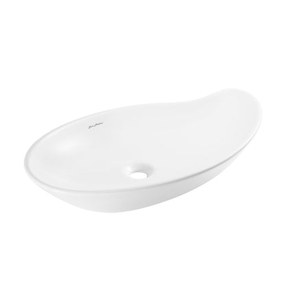 Swiss Madison, Daxton Glossy White Ceramic Specialty Vessel Sink 25.5 in