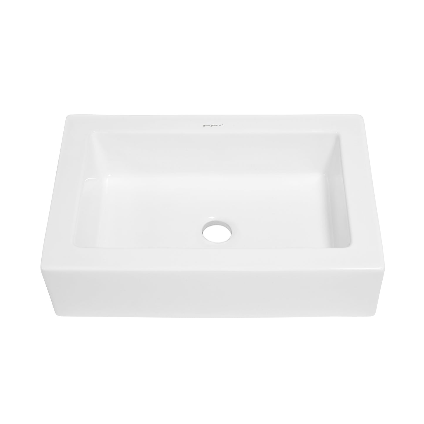 Swiss Madison, Voltaire Ceramic Rectangle Vessel Sink