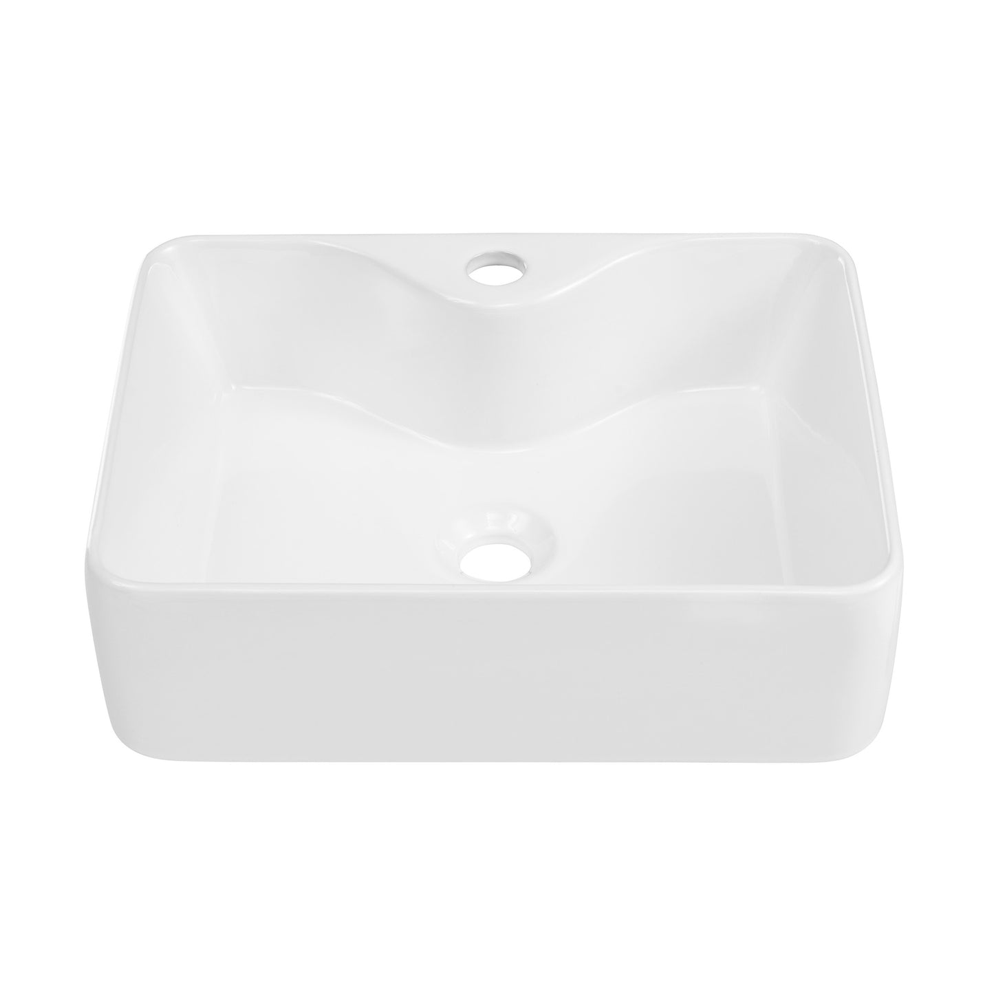 Swiss Madison, Rennes 19" Vessel Sink in Glossy White