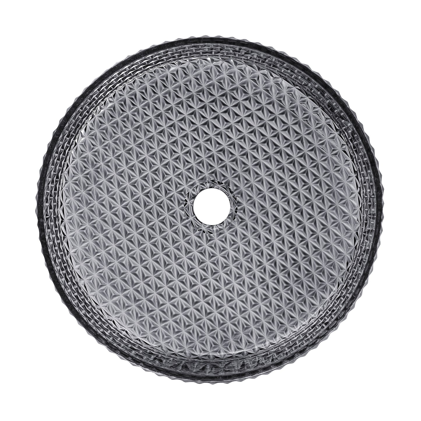 Swiss Madison, Cache 15.75" Round Glass Vessel Sink in Black