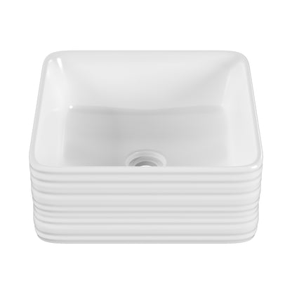 Swiss Madison, Adour 14'' Vessel Sink in White