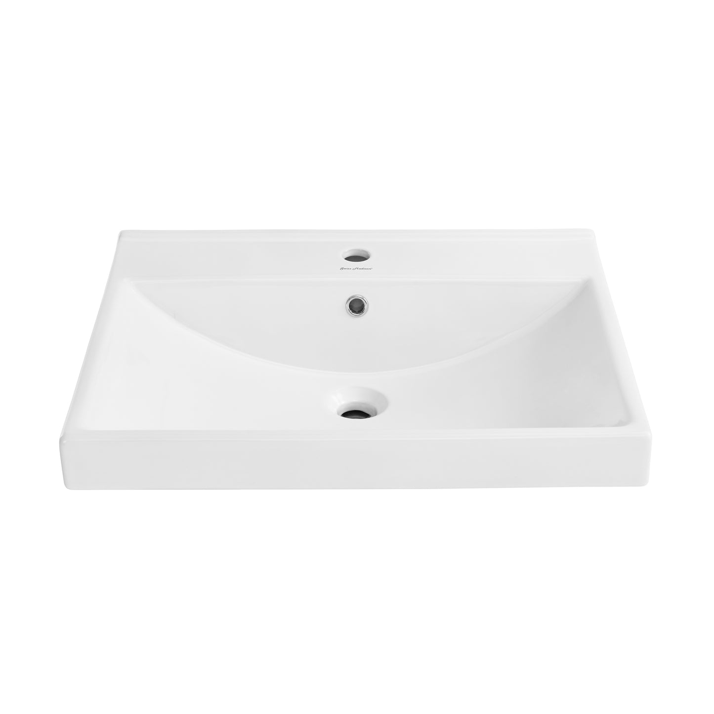 Swiss Madison, Carre 24" Vanity Top Bathroom Sink Single Hole