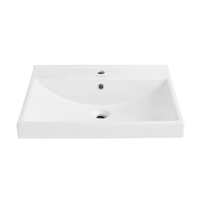 Swiss Madison, Carre 24" Vanity Top Bathroom Sink Single Hole