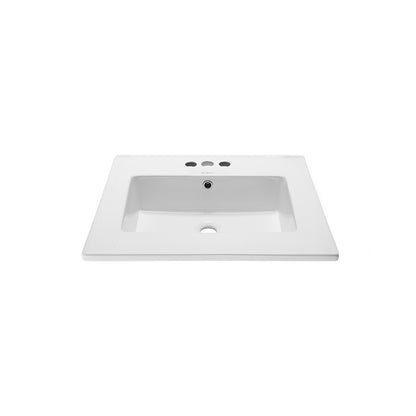 Swiss Madison, Voltaire 25 Vanity Top Sink with 3 Centerset Faucet Holes
