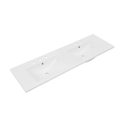 Swiss Madison, 60 inch Vanity Top Bathroom Sink with 3 Holes