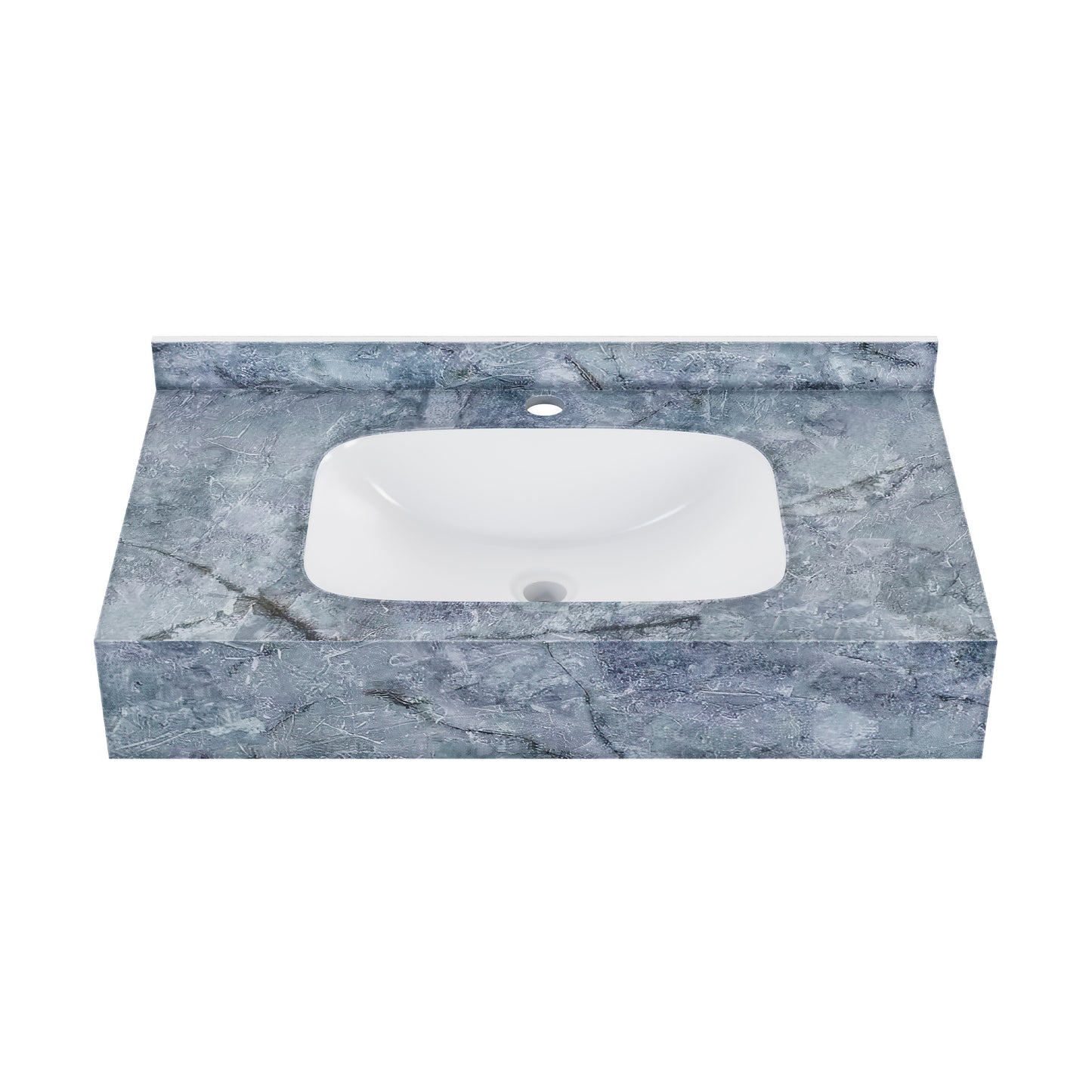 Swiss Madison, Avancer 36'' Wall Mount Sink In Blue Celeste