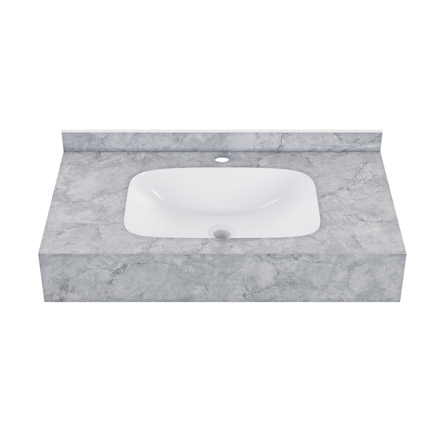 Swiss Madison Avancer 36-inch wall-mount bathroom vanity in Storm Grey — view 4
