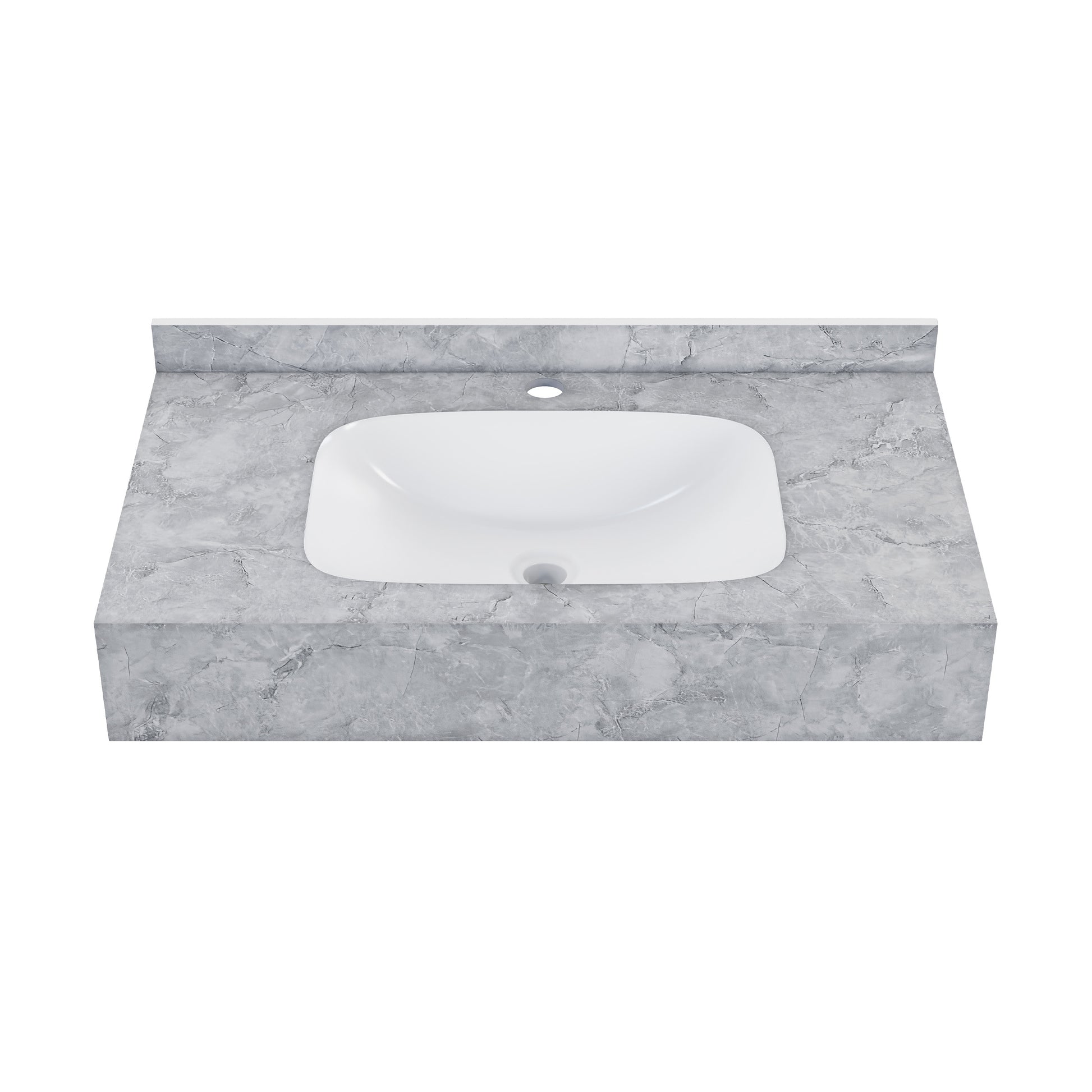 Swiss Madison Avancer 36-inch wall-mount bathroom vanity in Storm Grey — view 4