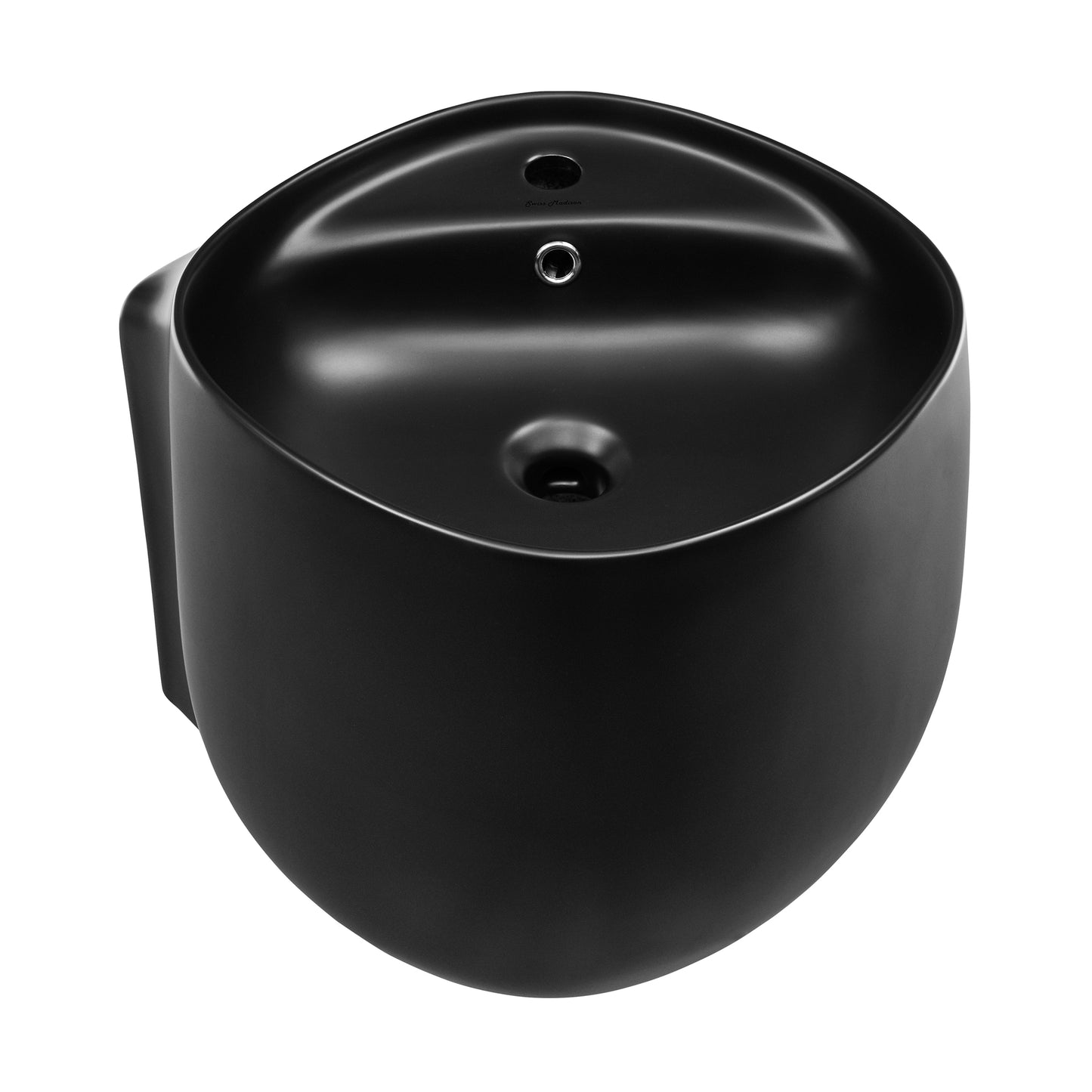 Swiss Madison, Ivy Wall-Mount Sink in Matte Black