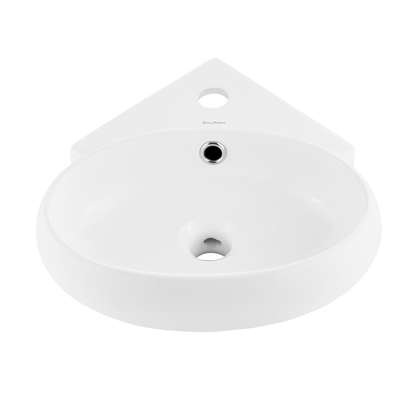 Swiss Madison, Plaisir Corner Wall Hung Sink