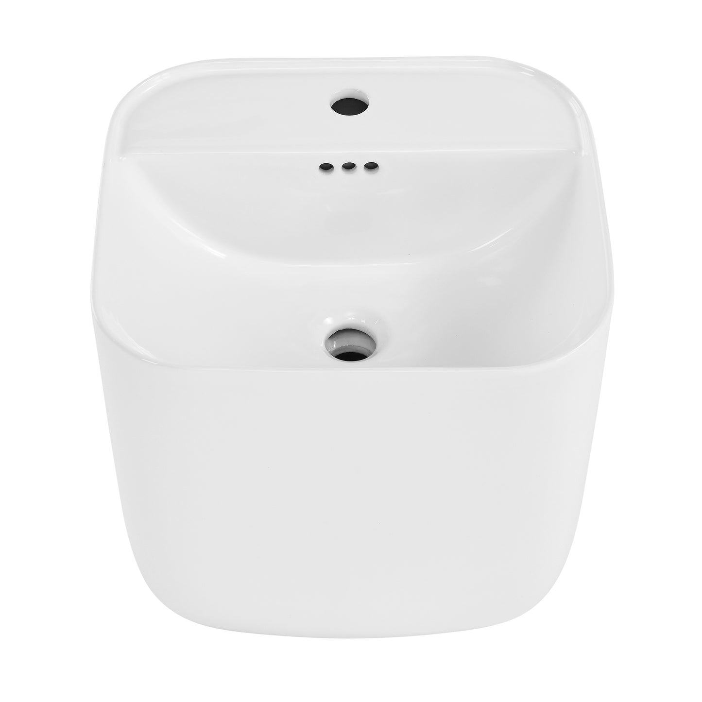 Swiss Madison, Carre 17.5" Wall-Mount Bathroom Sink