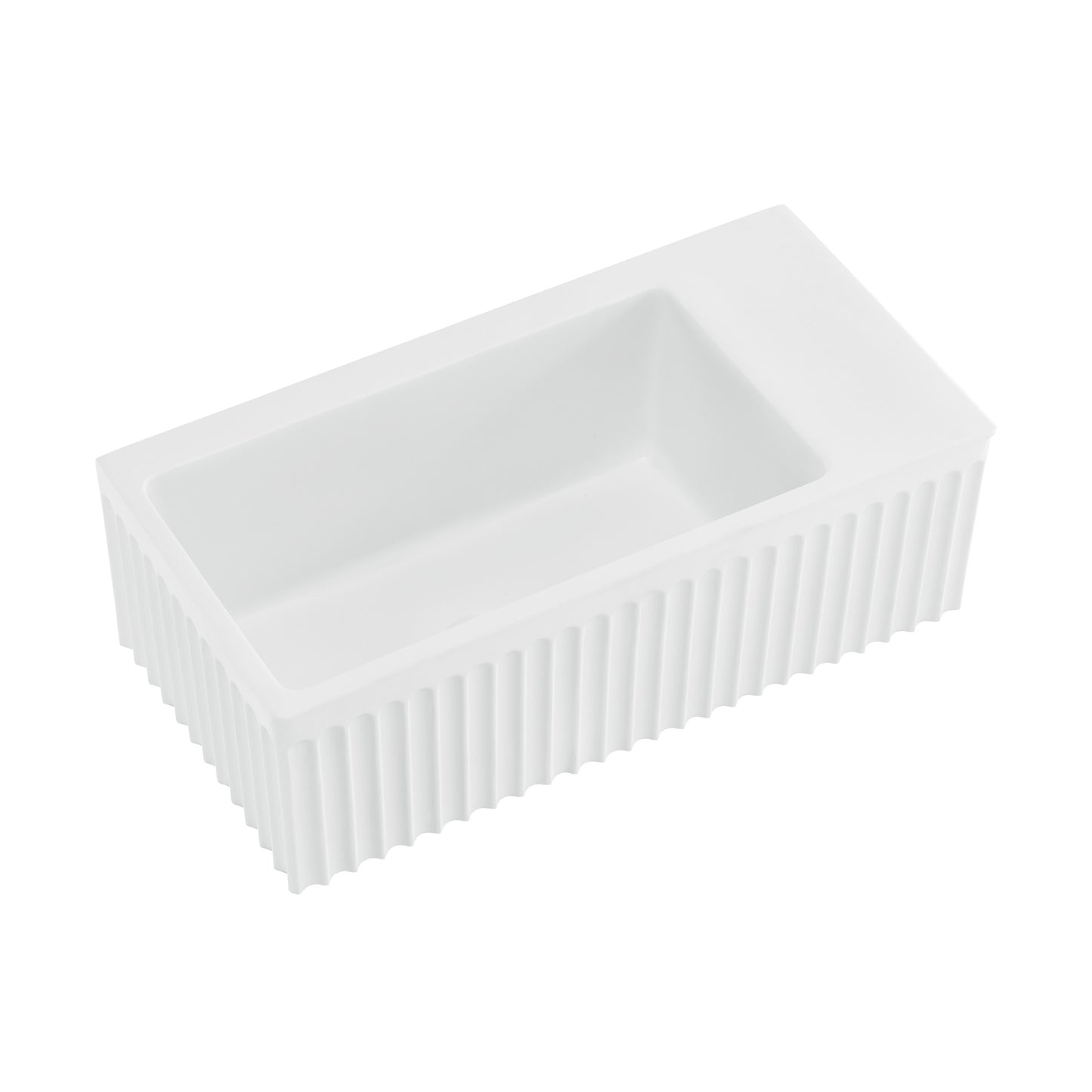 Swiss Madison, Delice 24" Rectangle Wall-Mount Bathroom Sink in Matte White