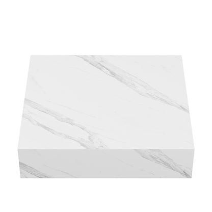 Swiss Madison, Monaco 24" Floating Bathroom Shelf in White Marble(SM-VS252)