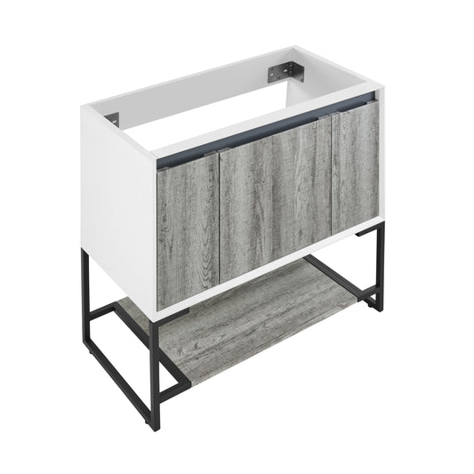 Swiss Madison Marseille 36-inch bathroom vanity in Oak - Cabinet Only