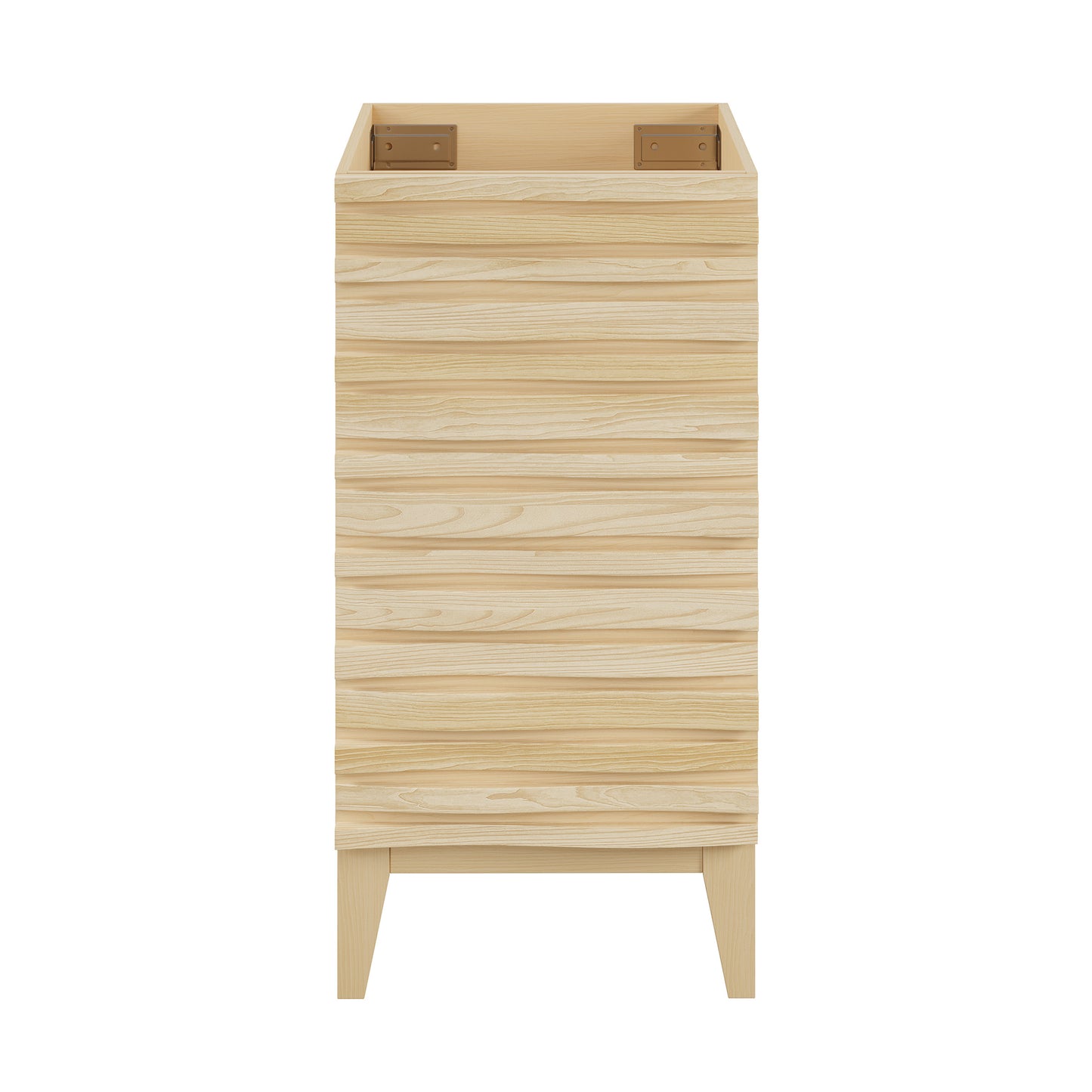 Swiss Madison, Cascade 18” Bathroom Vanity in Brown Oak- Cabinet Only