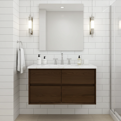 Vanderloc Ventura Two-Drawer Single Bath Floating Vanity