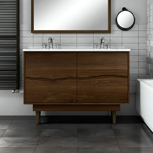 Vanderloc Ventura Four-Drawer Double Bath Vanity (Top and Faucet Sold Separately)