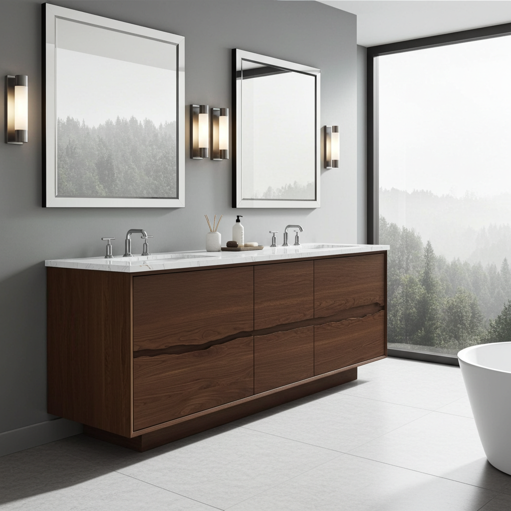 Vanderloc Ventura Four-Drawer Double bathroom vanity — view 3