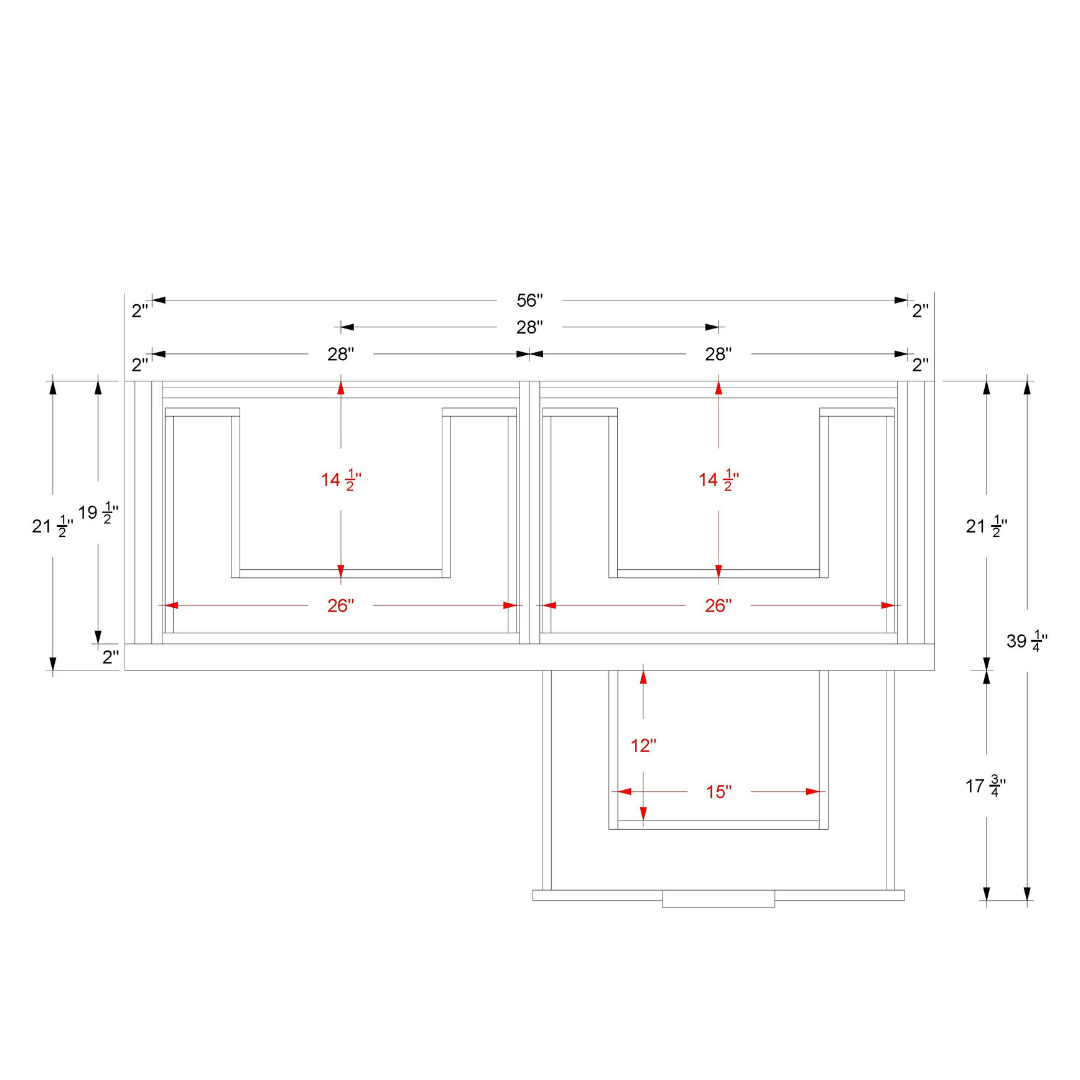 Vanderloc LeCrieú Double Drawer Bath Vanity