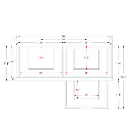 Vanderloc LeCrieú Double Drawer Bath Vanity