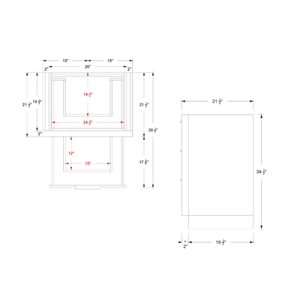 Vanderloc LeCrieú Three-Drawer Single Bath Vanity