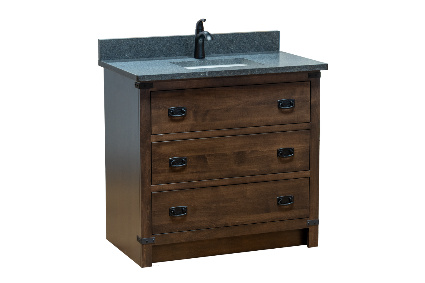 Trusty Wood Lexington Bathroom Vanity 36" with Two Drawers